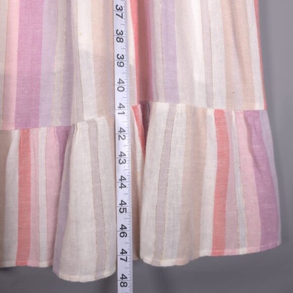 Rails Women’s Amaya LINEN Blend Striped Midi Tunic Dress Juliette Stripe LARGE - Picture 9 of 15